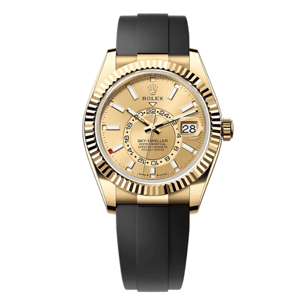 Rolex Oyster Perpetual Sky-Dweller Yellow Gold 336238-0001 42mm Champagne Dial – VIP Version