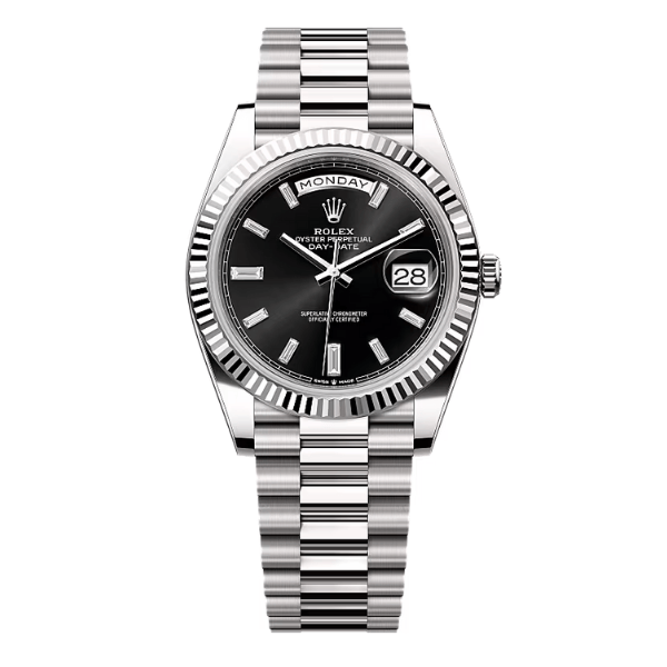 Rolex Day Date Sliver Black 228239 40mm 180gram – VIP Version
