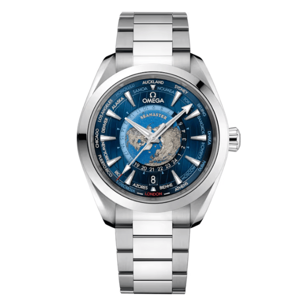 Omega Seamaster Aqua Terra Co‑Axial Master Chronometer Gmt Worldtimer 220.10.43.22.03.001 43mm Steel – VIP Version