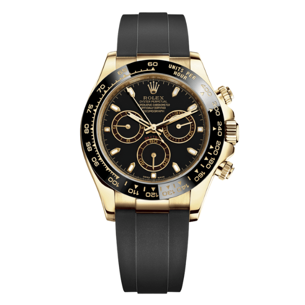 Rolex Cosmograph Daytona 116518LN-0043 40mm Black Dial Yellow Gold – VIP Version