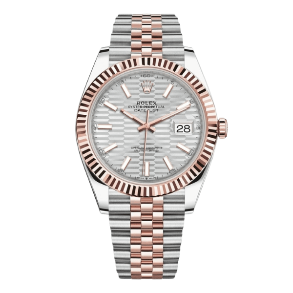Rolex Datejust 41mm Demi Rose Gold White Motif Dial 126331 – VIP Version