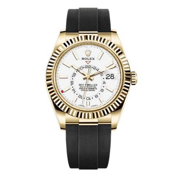 Rolex Sky Dweller Oyster M326238 42mm White Dial Yellow Gold – VIP Version