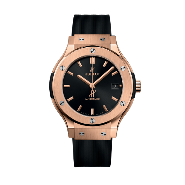 Hublot Classic Fusion Rose Gold Titanium 38mm Black Dial Unisex Size – VIP Version