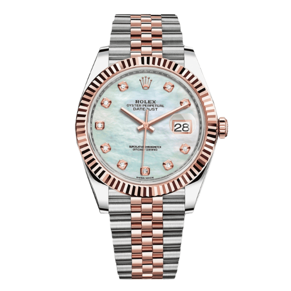 Rolex datejust 126331-0014 41mm MOP Dial Rose Gold Steel – VIP Version