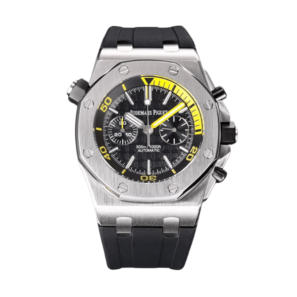 Audemars Piguet Royal Oak Offshore Diver Chronograph Black Yellow 26703ST 42mm – VIP Version