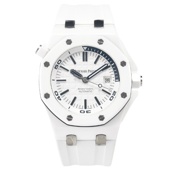 Audemars Piguet Royal Oak Offshore Diver 15707CE 42mm White Dial Ceramic – VIP Version