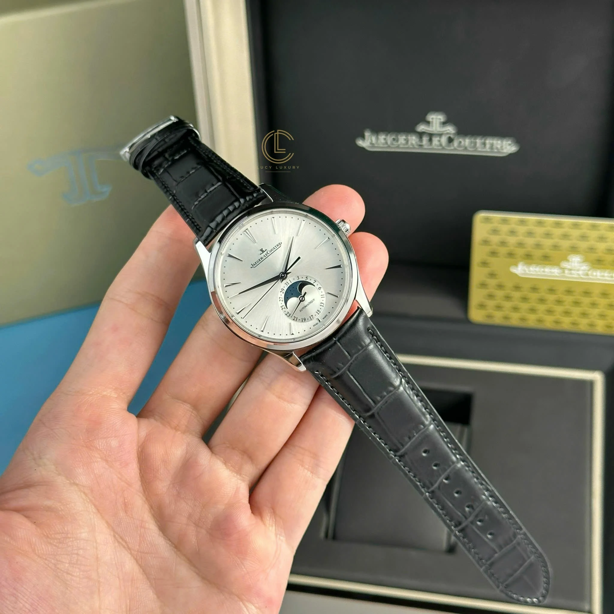 Jaeger Lecoultre Master UltraThin Moon 40mm sliver Dial Steel – VIP Version